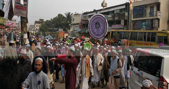 ঢাকা-১৬ আসনে হাতপাখার বিশাল গণমিছিল